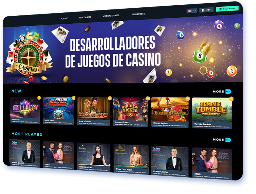 Desarrolladores de juegos de casino