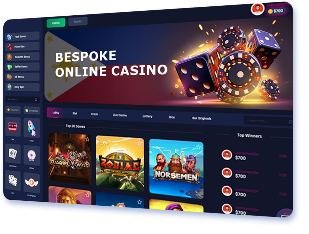 Bespoke Online Casino